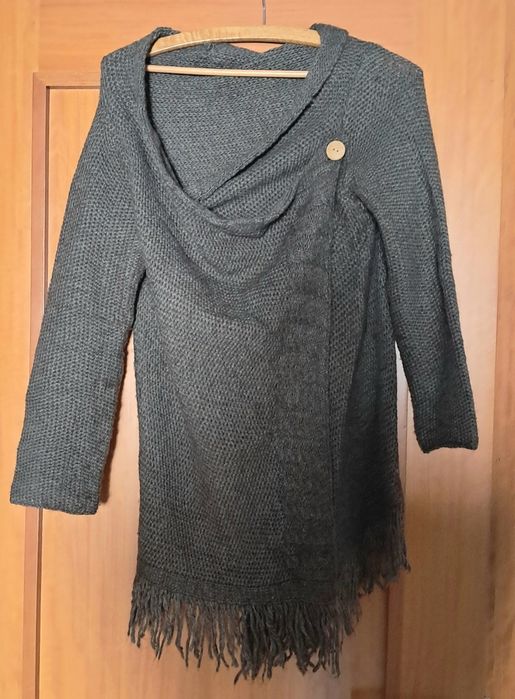 Poncho cor cinza