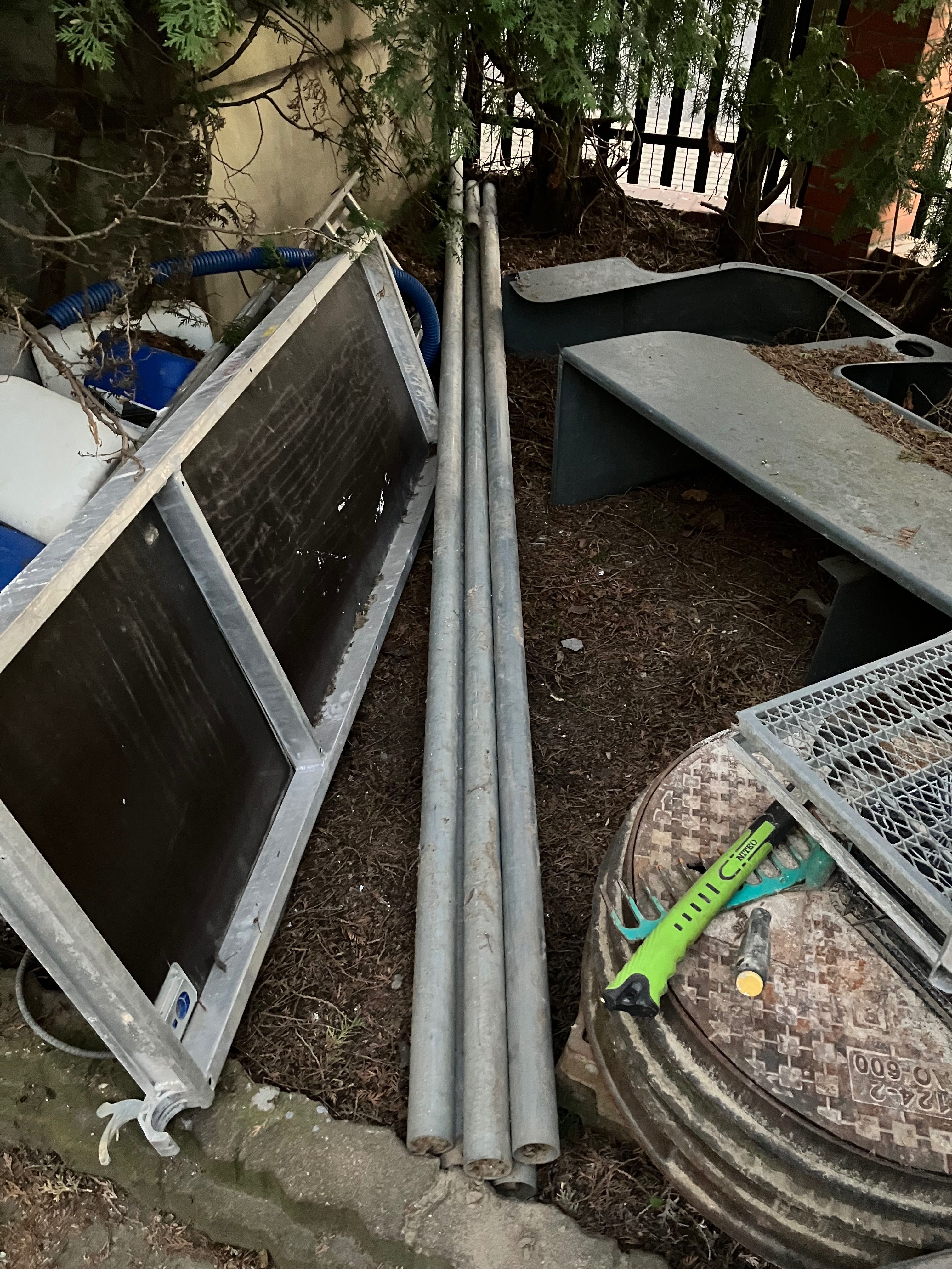 Rury ocynkowane na słupki fi 60x3 mm długość 4 m
