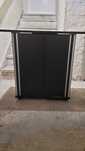 Szafka pod akwarium czarna aludekor 80x35 prosta .