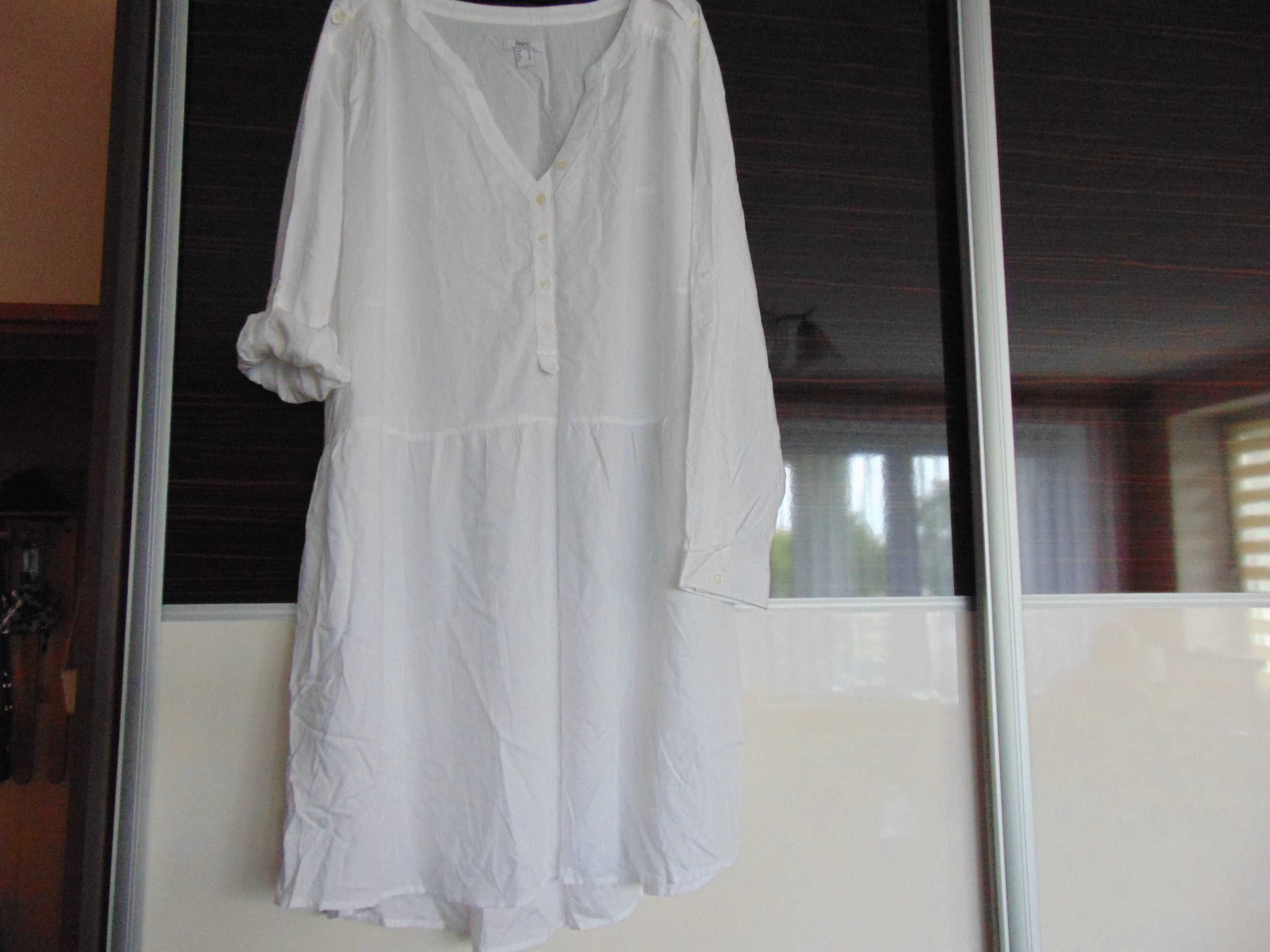 BPC Sukienka tunikowa biała r 56  duża nowa