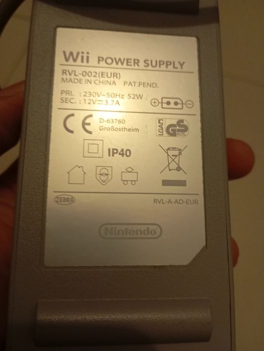 Alimentador Nintendo wii