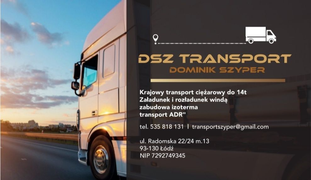 Transport ciężarowy - usługi transportowe/ Winda