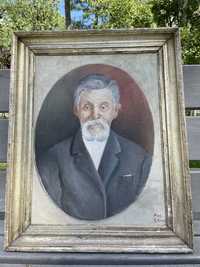 Старинная картина, портрет из подписью, В. Харченко