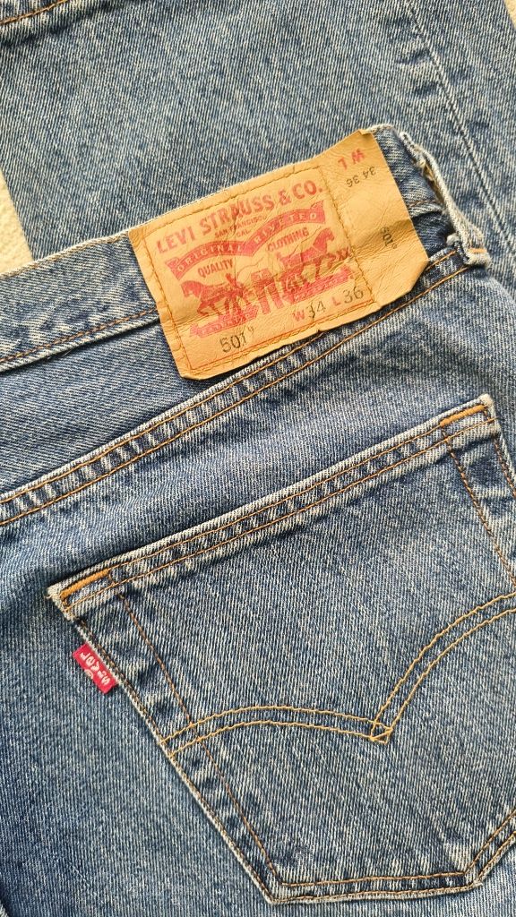 Джинси Levis W34L36 Medium Stonewash Made in Mexico