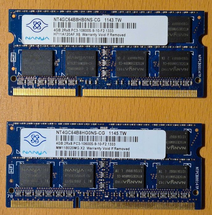 Nanya PAMIĘĆ RAM 8GB (2x4GB) DDR3 SO-DIMM do notebooka