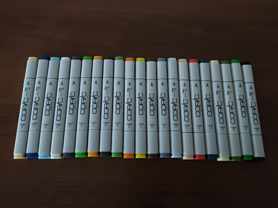 Komplet markowych profesjonalnych markerów COPIC Japan