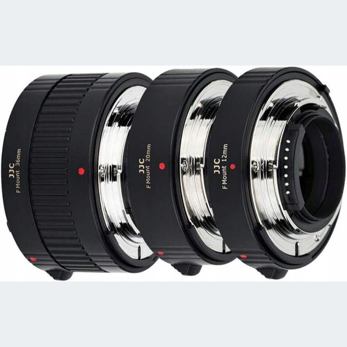 JJC AF makro zestaw pierścieni przedłużających 12mm 20mm 36mm dla Niko