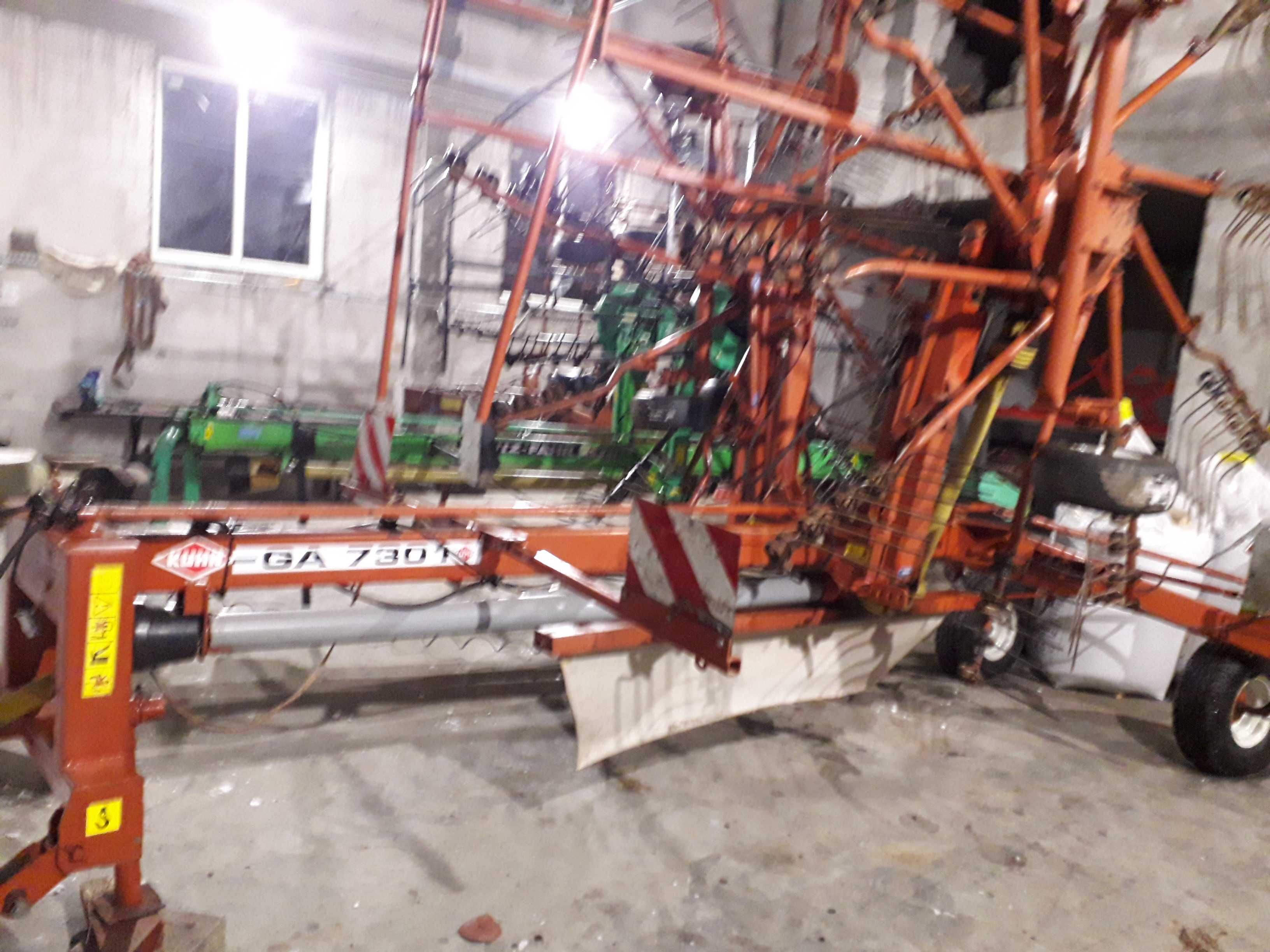 kuhn 7301zgrabiarka dwugwiazdowa/dwukaruzel grabi do środka\gwarancja/