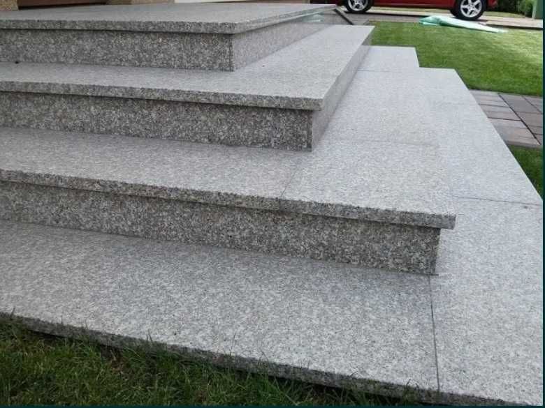 Schody Granitowe Kamienne Płytki Płyty Gotowe Stopnie Stopnice Granit