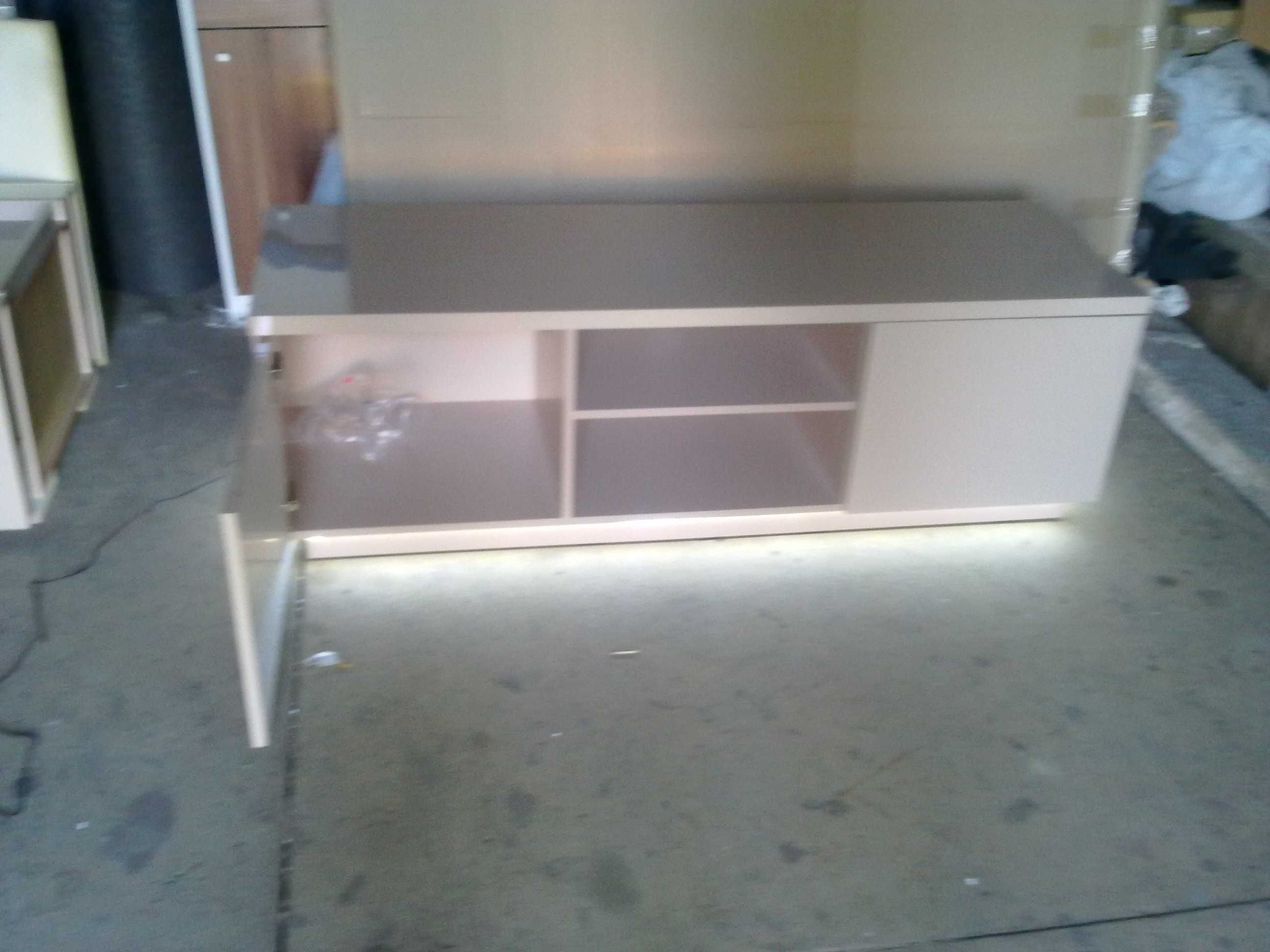 Szafka pod telewizor 150x47x48 (połysk,oświetlenie) Nowa