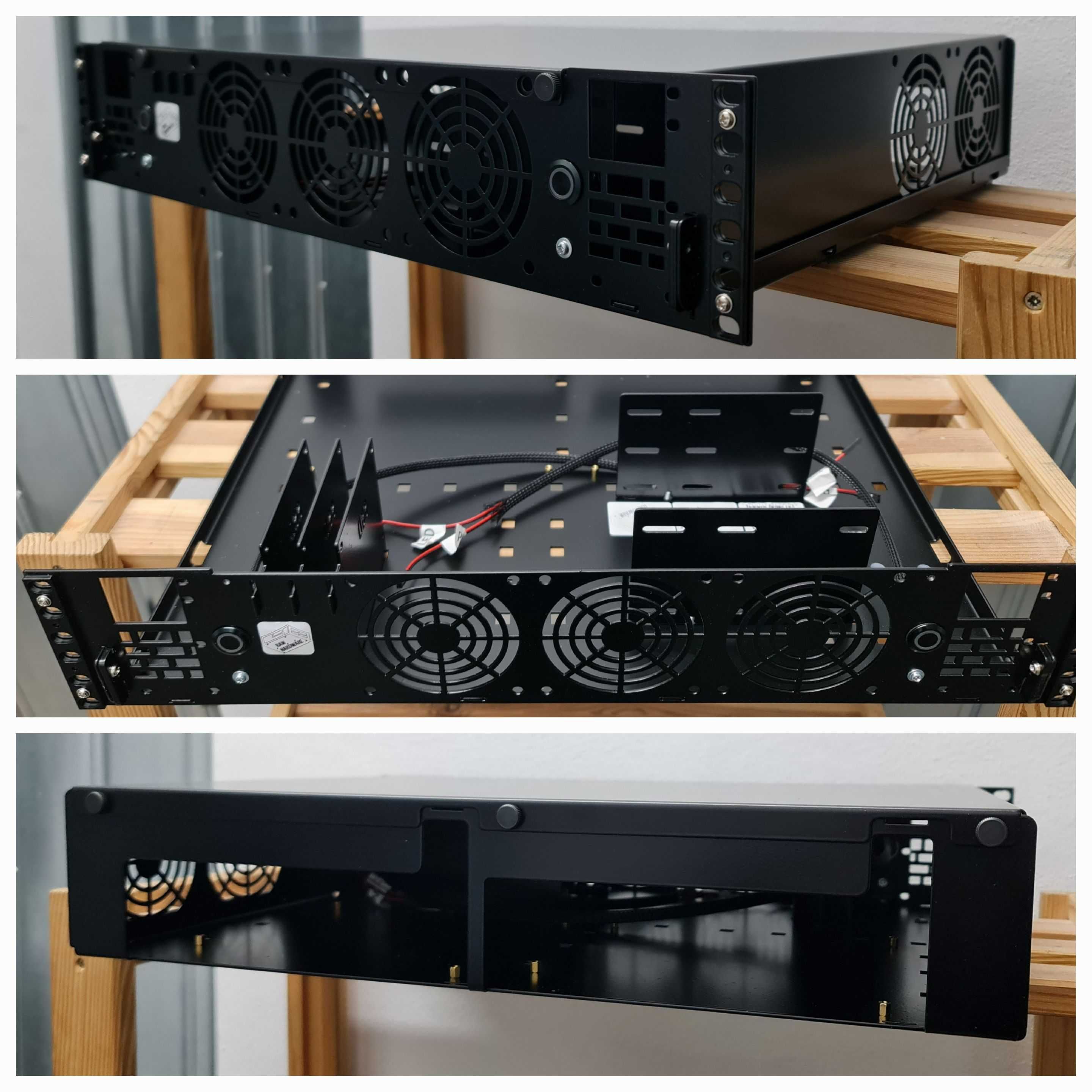 Obudowa RACK do szafy 19 cali R-CASE 2 v2 / Serwer 2 x mATX, 2 x FLEX