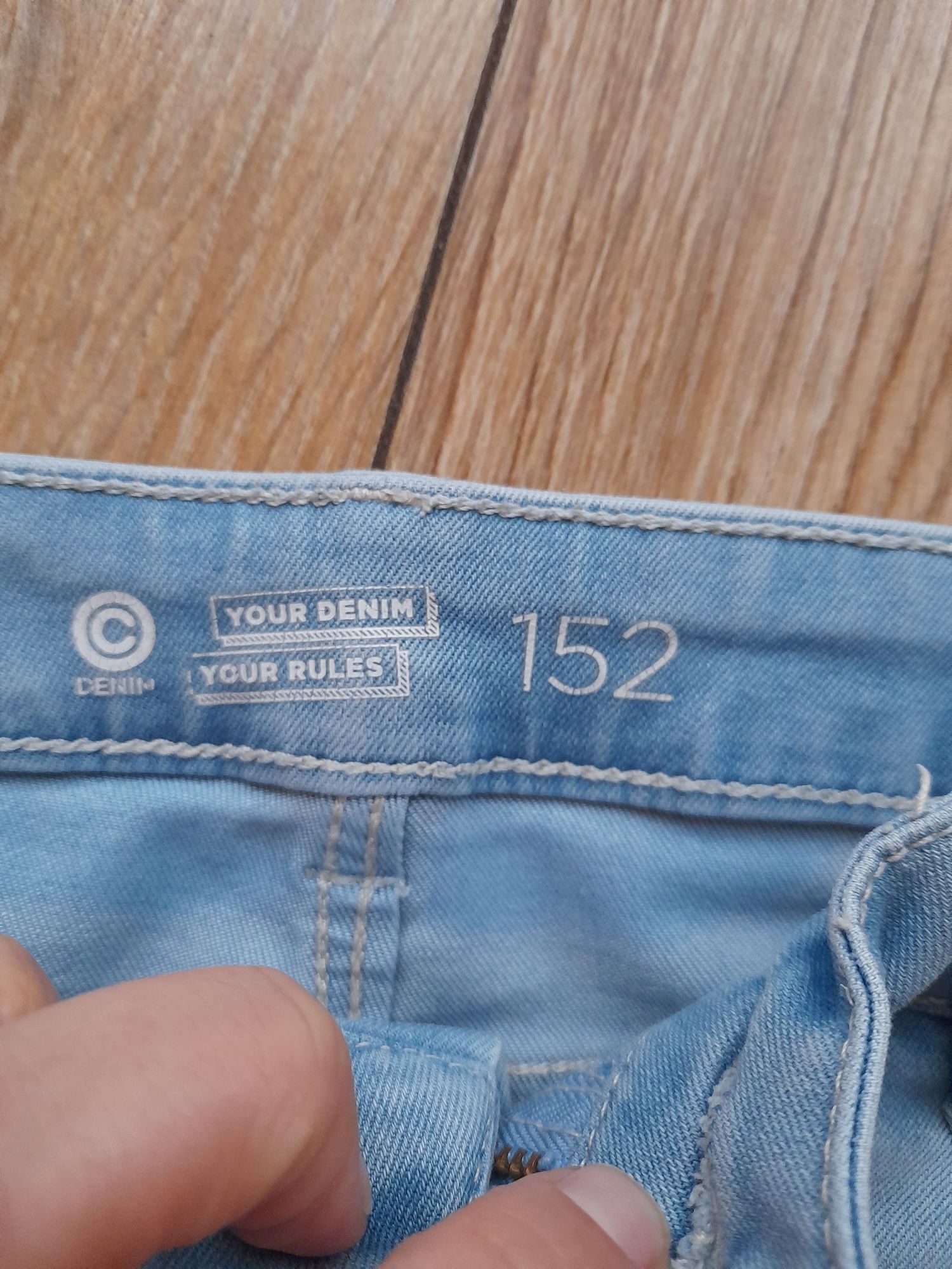 Denim szorty jeansowe r.152