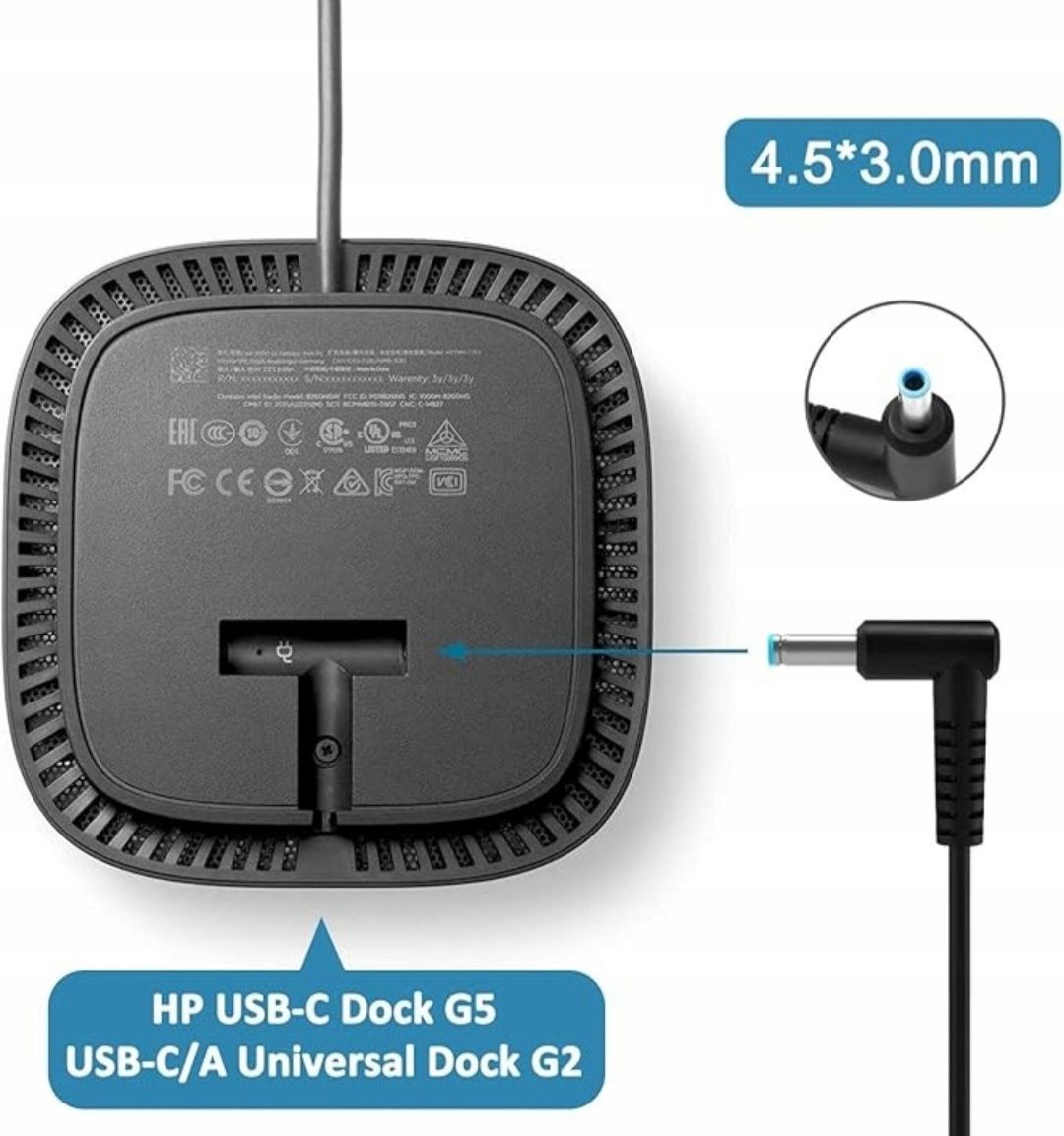 FLGAN Ładowarka zasilacz 120 W 6.15A ,a17 120p1a do HP Omen, Pavilion.