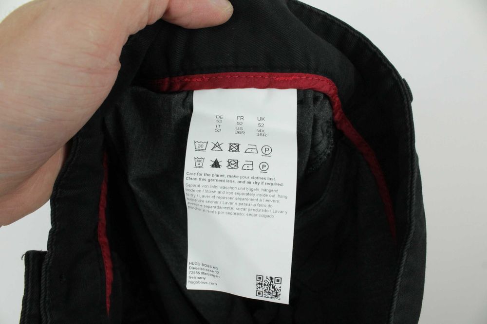 Брендові карго штани Hugo Boss Glian231D Zip Pocket Black Cargo W36L32
