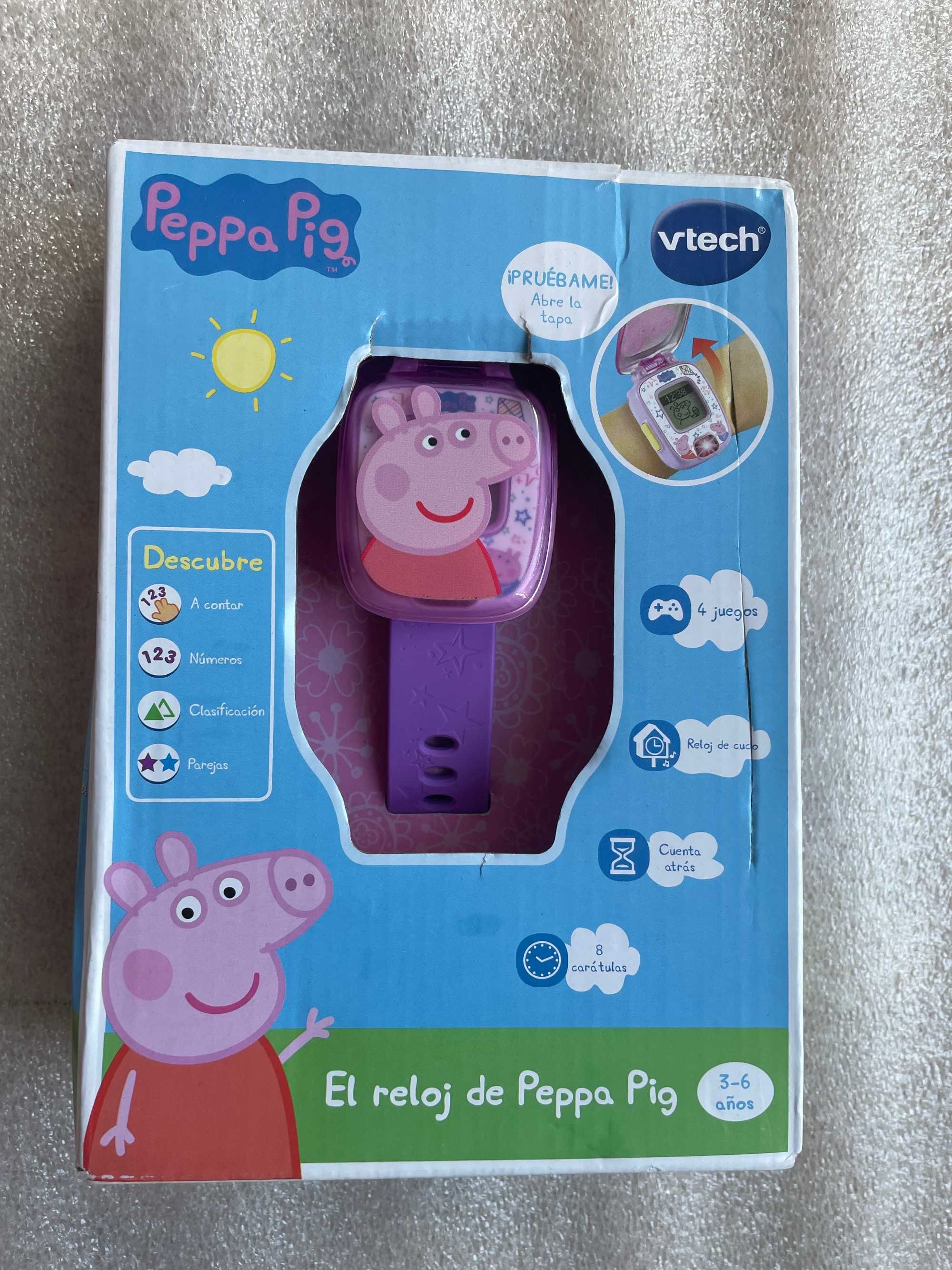 Vtech Interaktywny zegarek Świnka Peppa  j. hiszpański