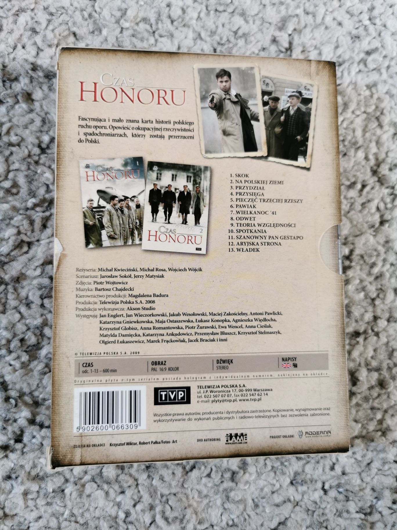 Czas Honoru (sezon 1) na DVD