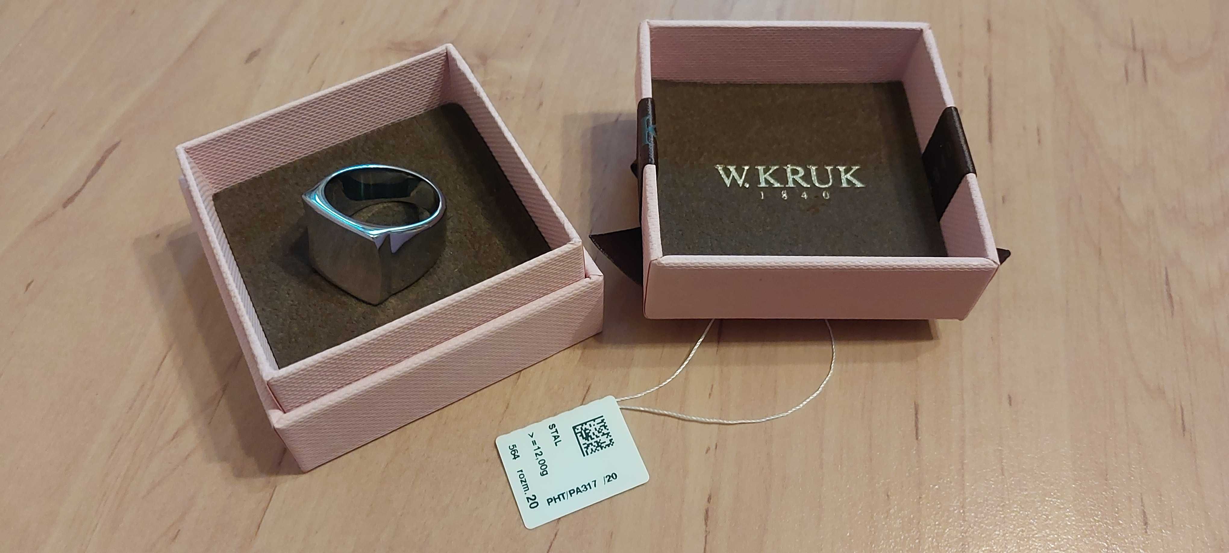 PIERŚCIONEK piękny ! w minimalistycznym stylu SECRET nowy W.KRUK tanio
