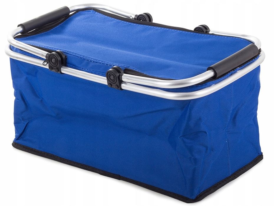 Kosz piknikowy składany termiczny turystyczny koszyk na zakupy