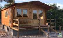 Casa de Madeira 5x5m 44mm área coberta 32m² - KIT Tiny House