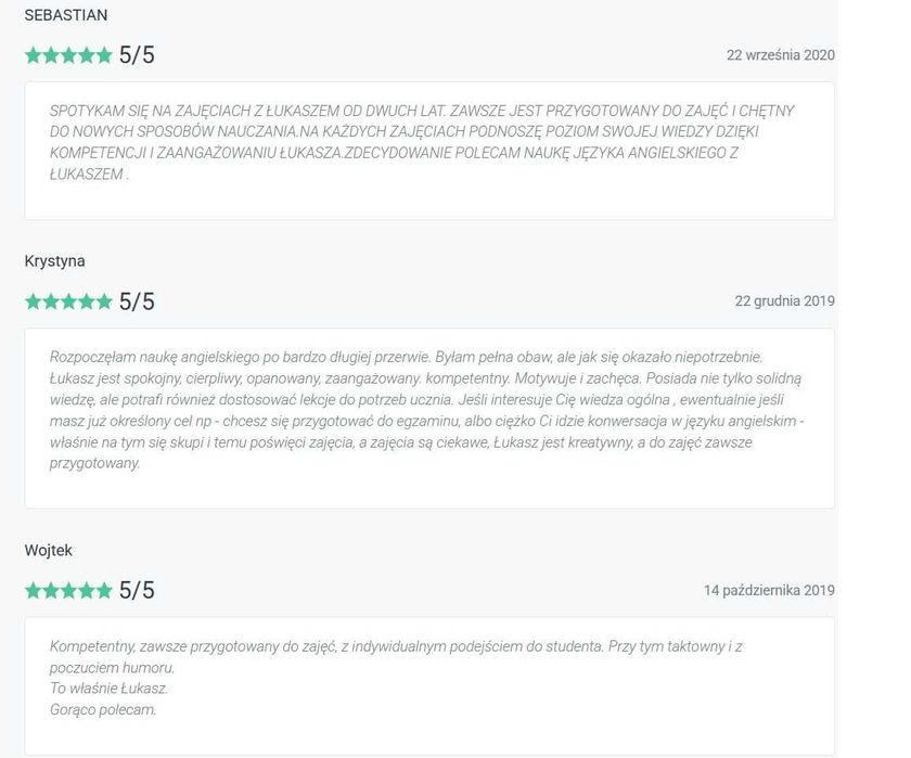 Angielski z ekspertem - 20 lat doświadczenia!
