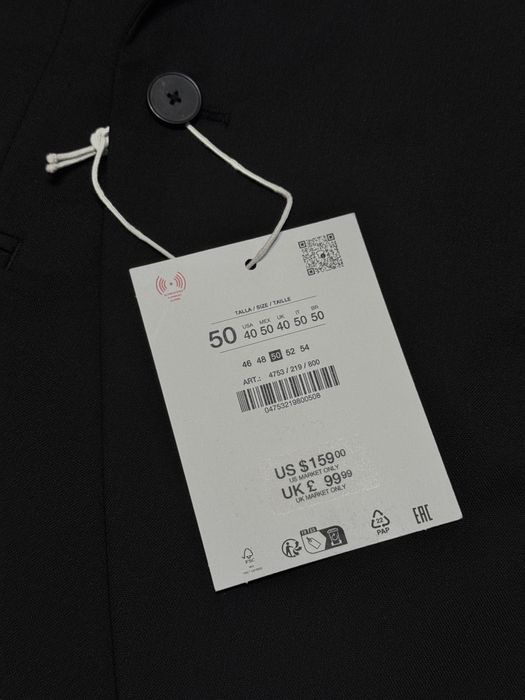 Dwurzędowa Marynarka męska od garnituru z wełny Limited Edition ~ Zara