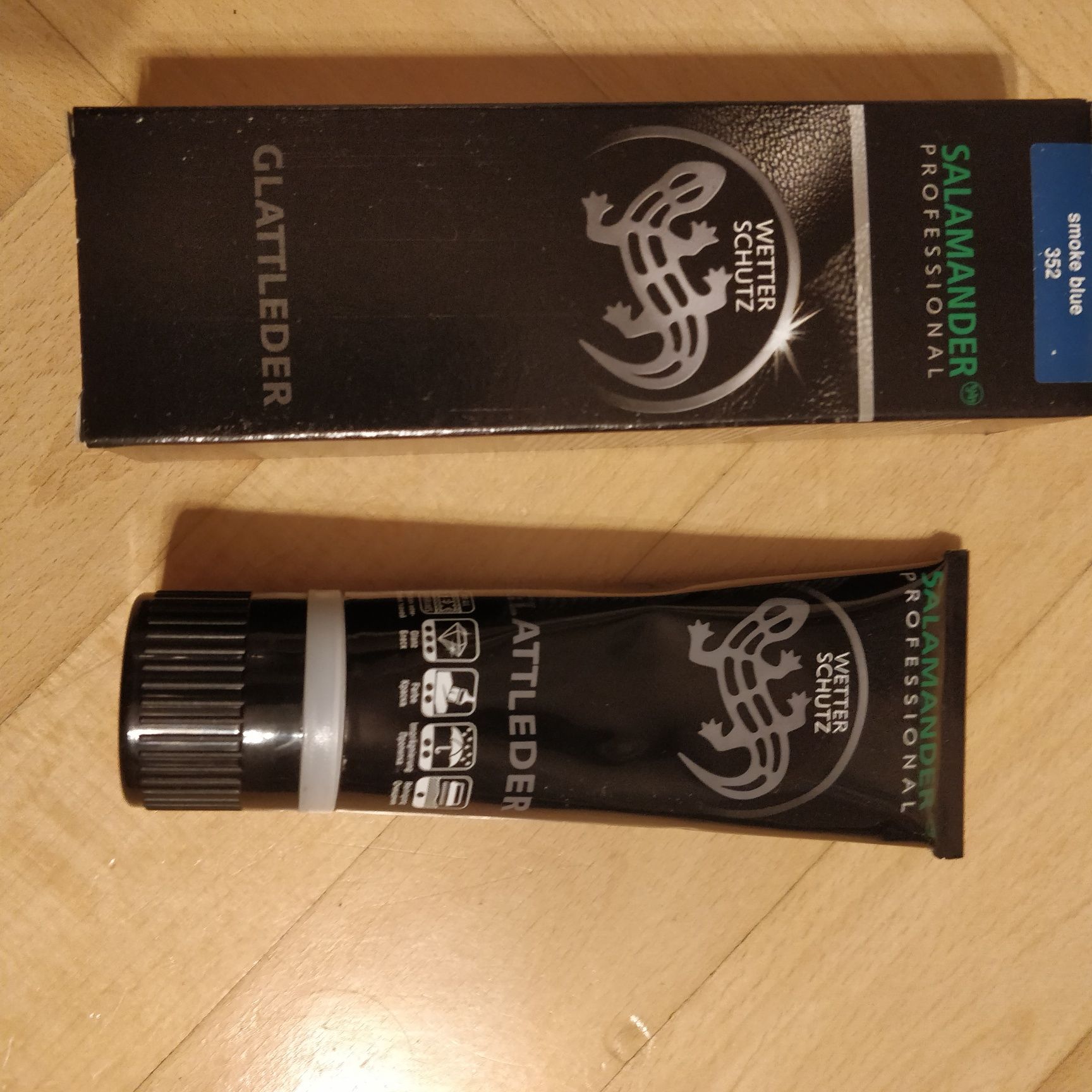 Pasta, krem do obuwia, Wetter Schutz Salamander smoke blue 352