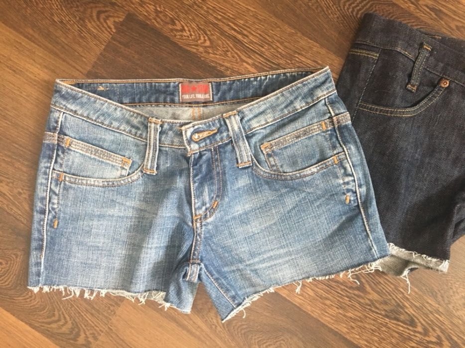 Krótkie spodenki jeansowe Xs S lee big star spodnie jeans