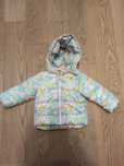 Kurtka/kurteczka dziewczęca, kaptur, kwiaty, H&M, r. 80 (9-12 m-cy))
