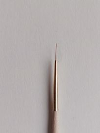 Rewelacyjny cienki pędzelek do zdobień paznokci Kolinsky liner 9 mm Ve