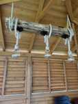 Lampa rustykalna z belki