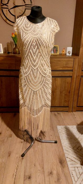 Cekinowa sukienka .slub.wesele 38.m 40.l 42 xl
