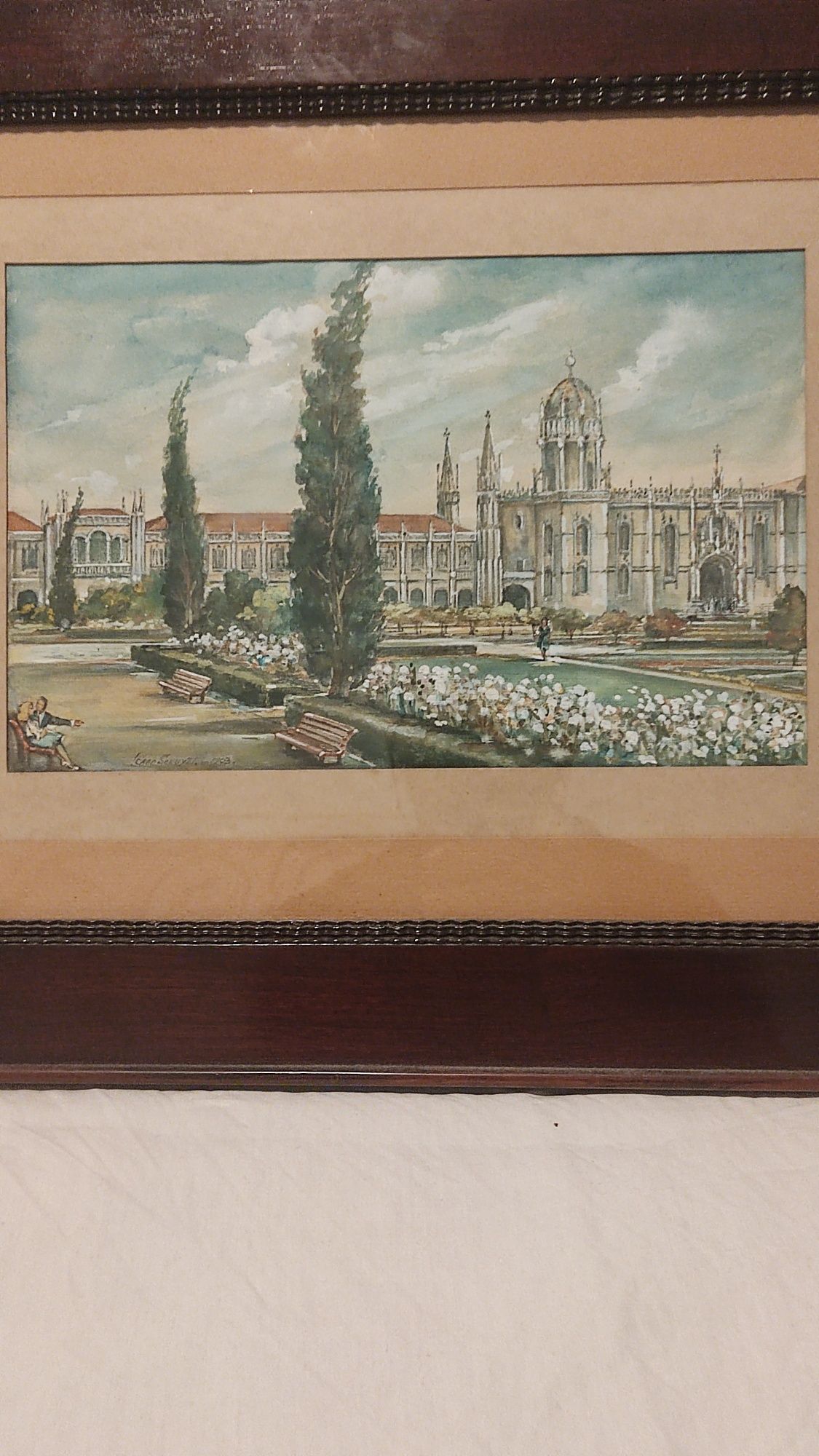 Aguarela do mosteiro dos Jerónimos