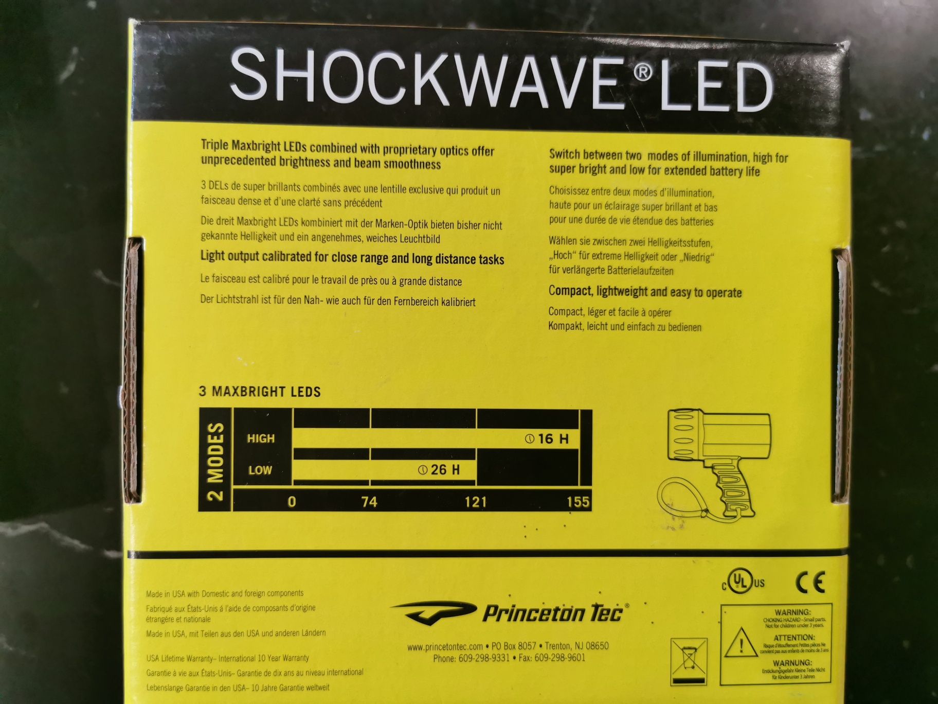 Latarka do nurkowania Princeton Tec Shockwave R LED