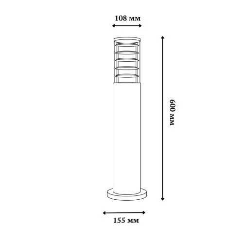 Вуличний світильник Ideal Lux 49045 Tronco PT1 Small Nero