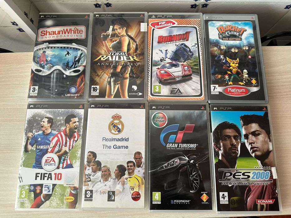 Jogos Playstation futebol videojogos PSP fifa filme gran turismo pes