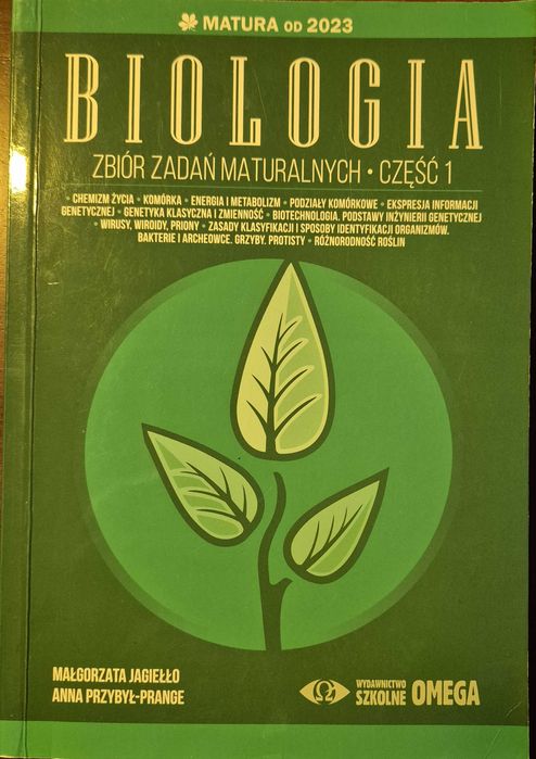 Biologia zbiór zadań maturalnych część 1 Jagiełło