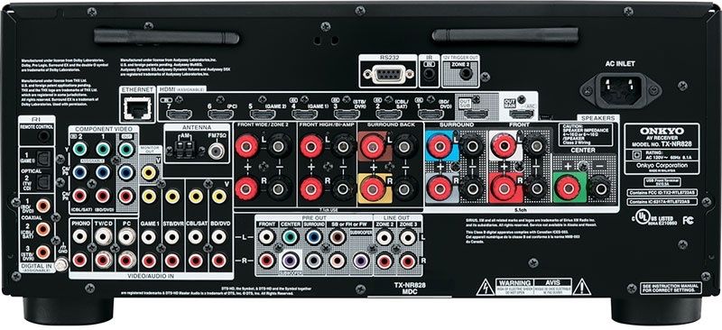 Legendarnie brzmiacy amplituner AV Onkyo TX-NR828. Stan idealny