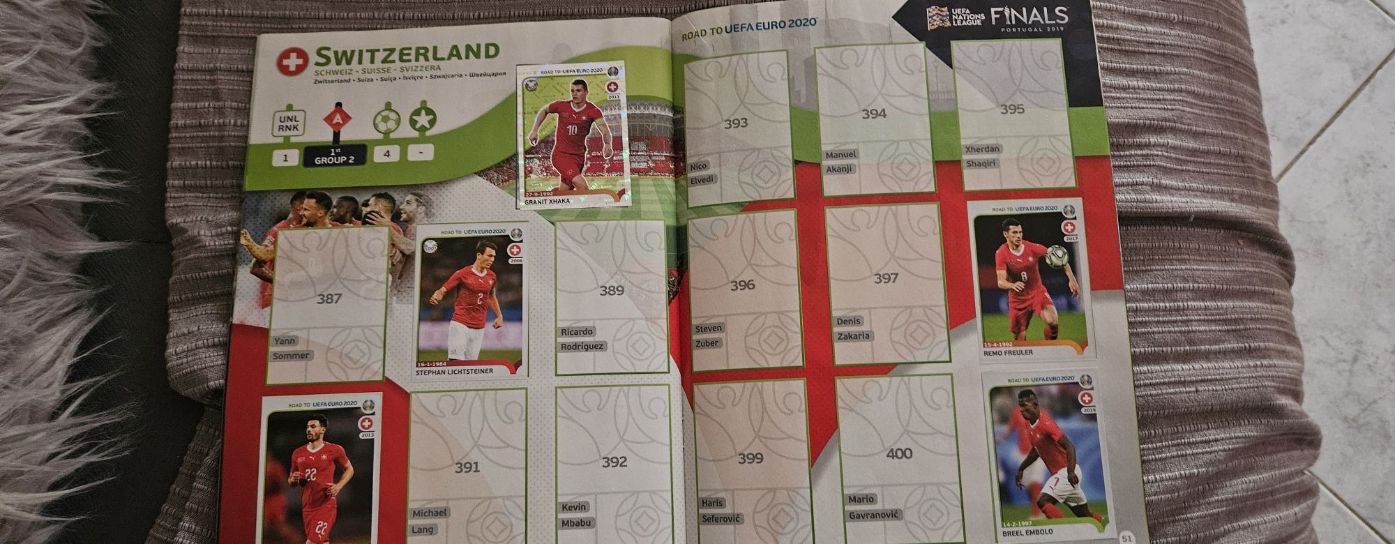 Caderneta da euro 2020