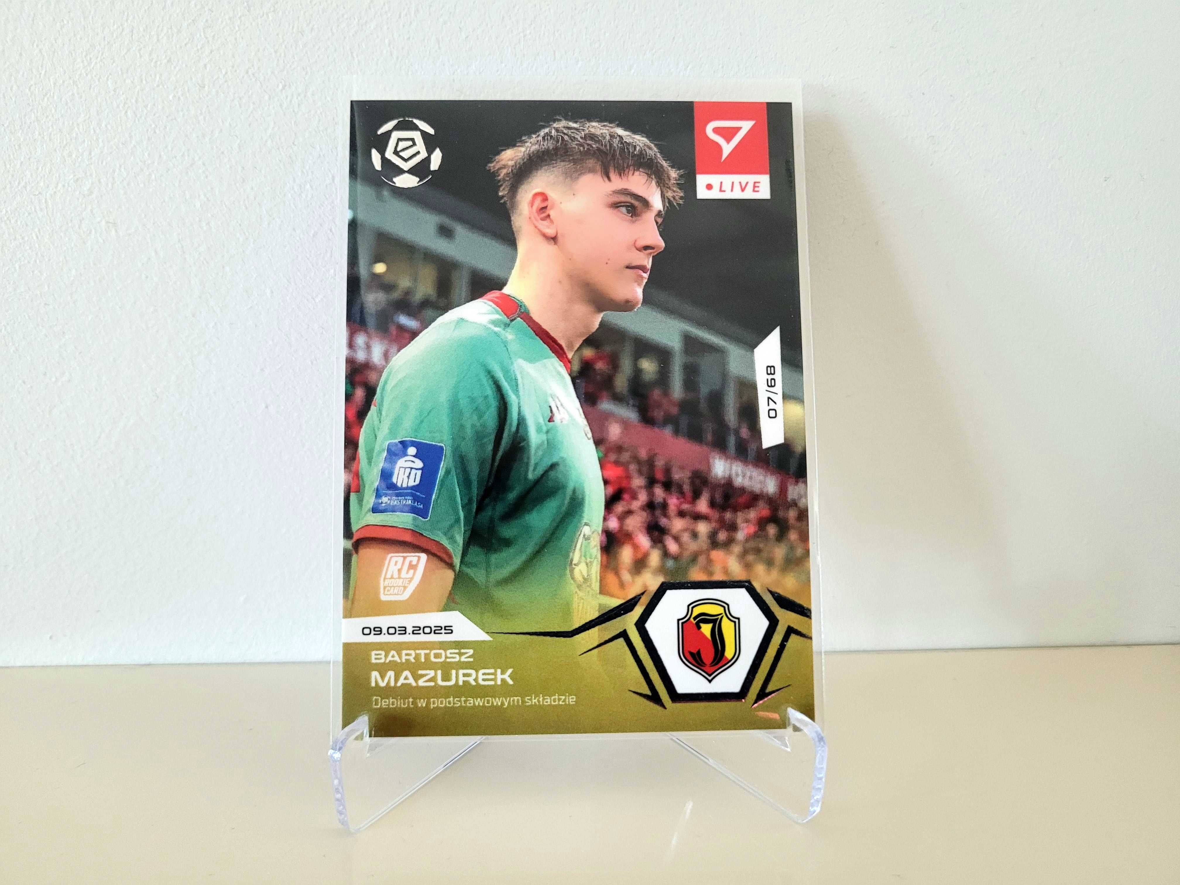 Karta L-57 Bartosz Mazurek Jagiellonia Ekstraklasa 2024/25 LIVE 07/68
