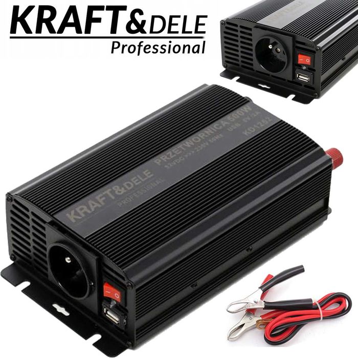 KRAFT&DELE Przetwornica 12v 230v Samochodowa Napięcia 500w