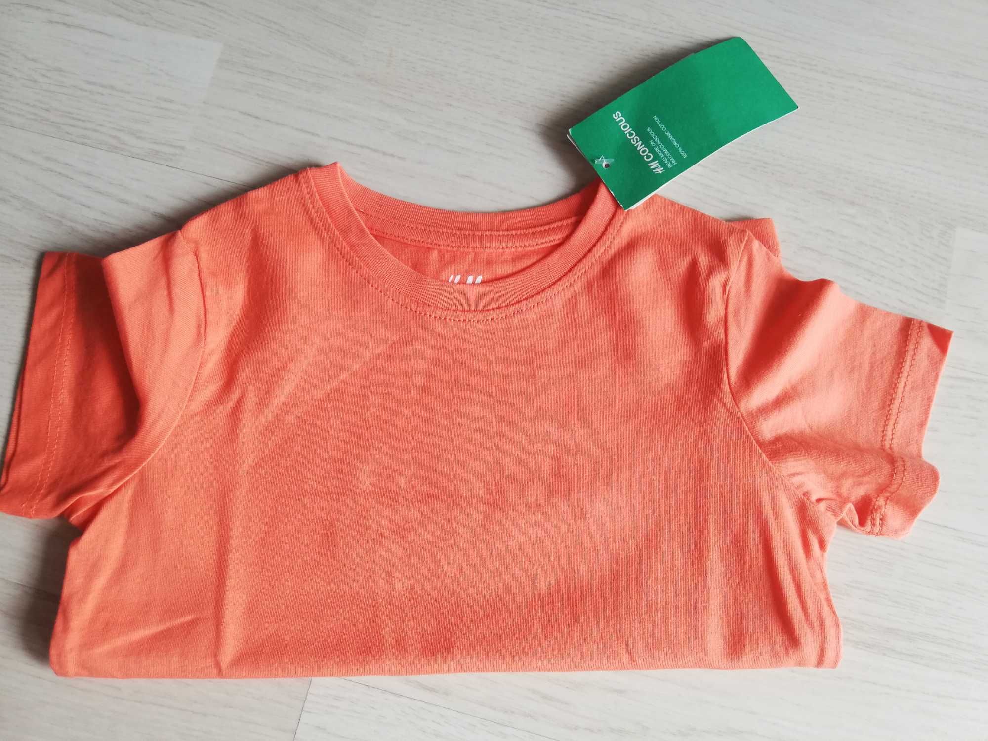 T-shirt coral algodão Tam.92cm "H&M"