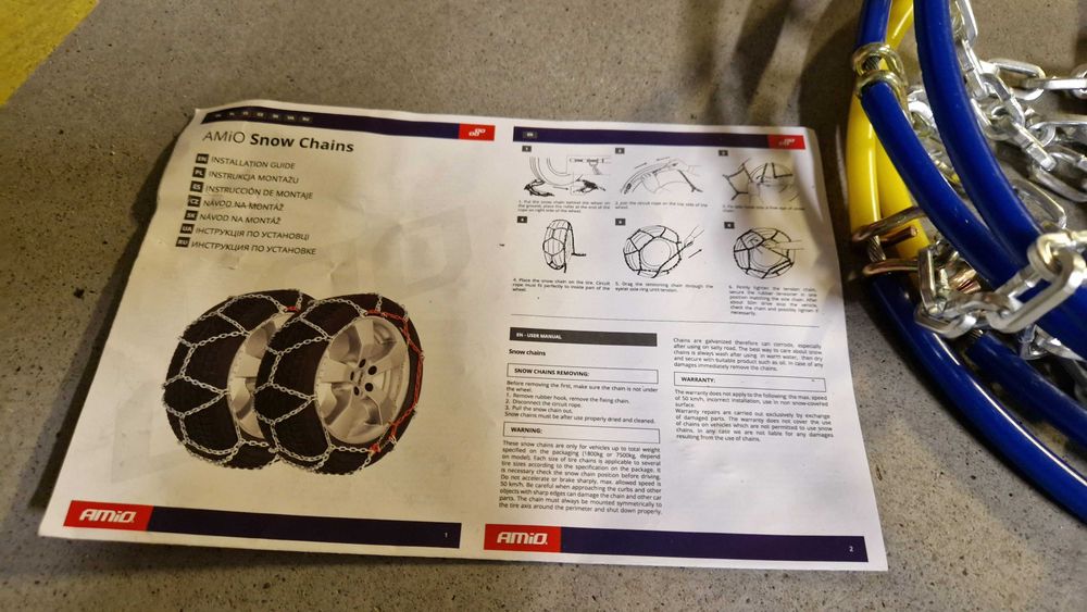 Łańcuchy śniegowe Amio 12mm KN80