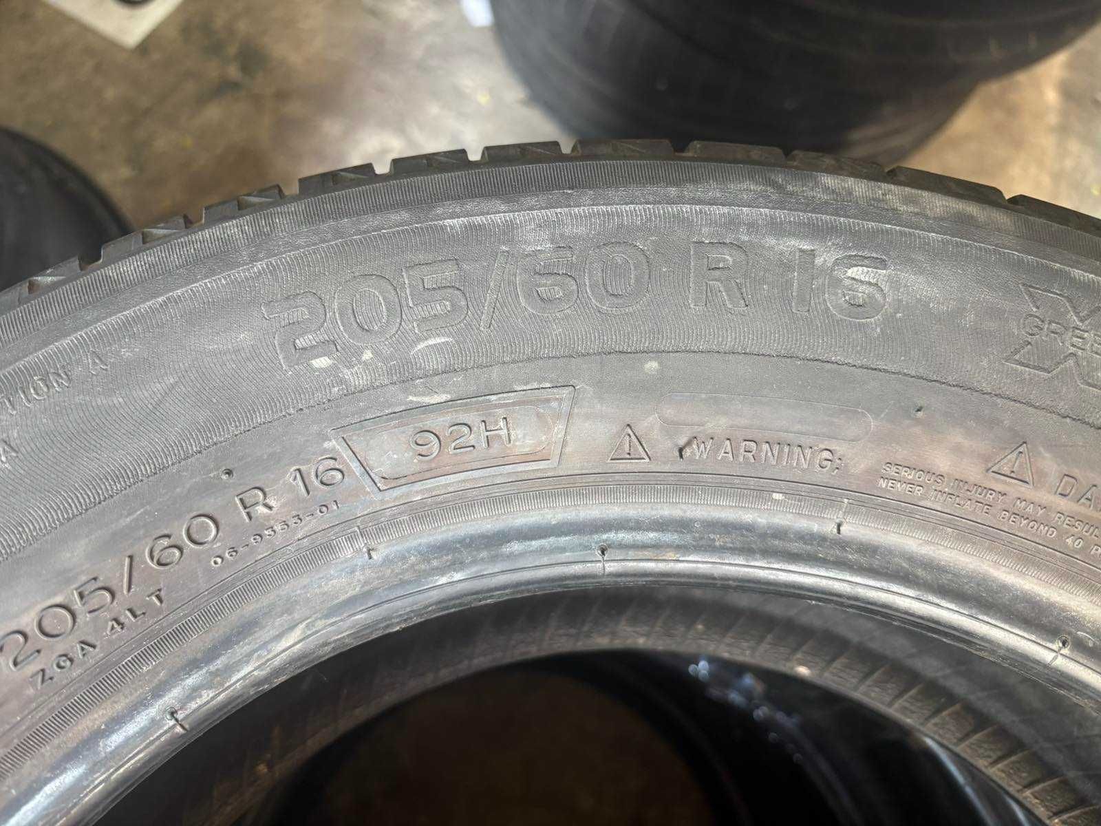 Шины 205/60 R16 Michelin комплект лето (нормальное состояние) L4
