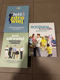 Jeść zdrowiej Lidl książki 3 szt Rodzinna kuchnia Lidla