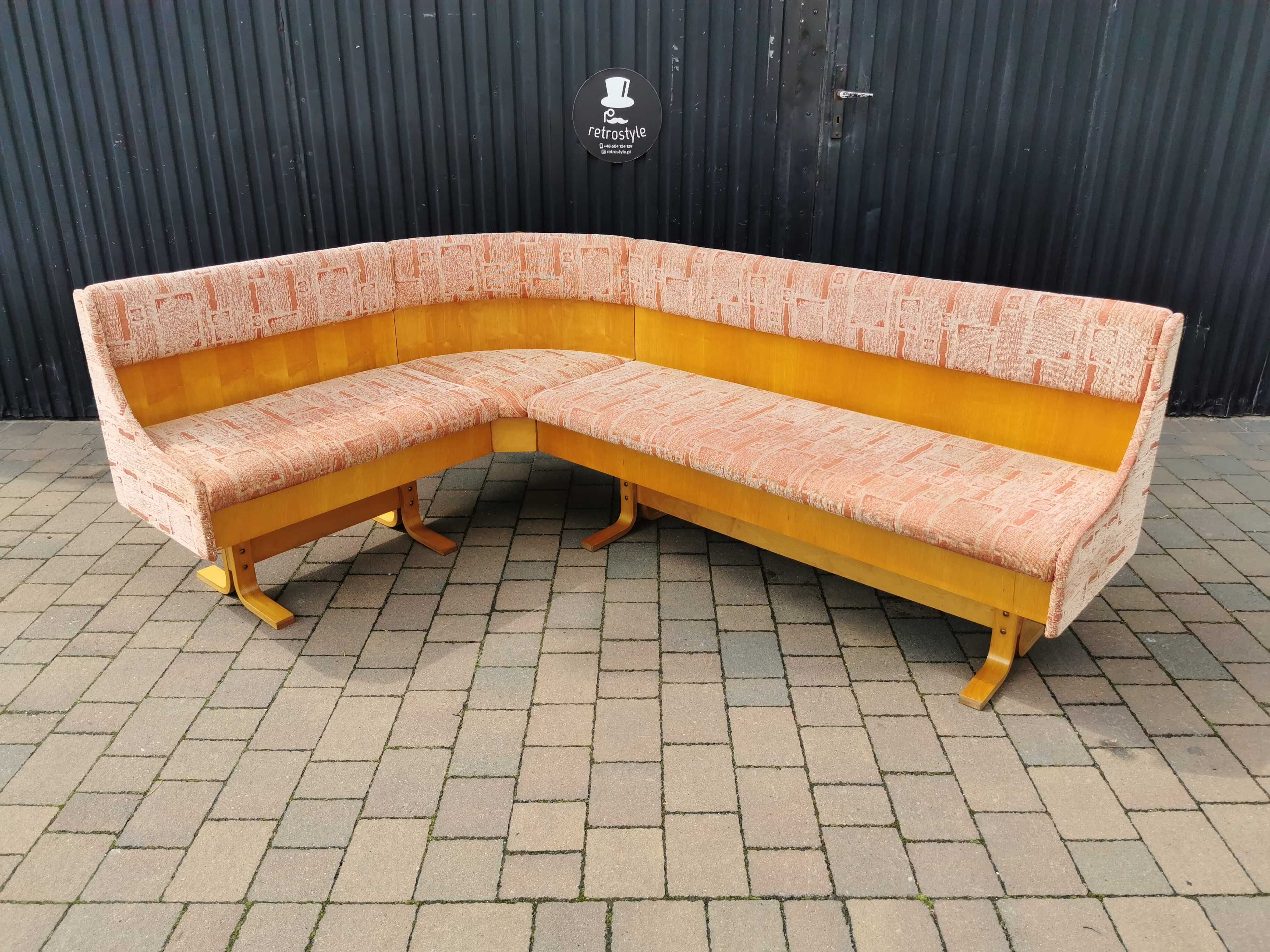 Komplet kuchenny, narożnik proj. L. Volák, Czechosłowacja '70- UNIKAT