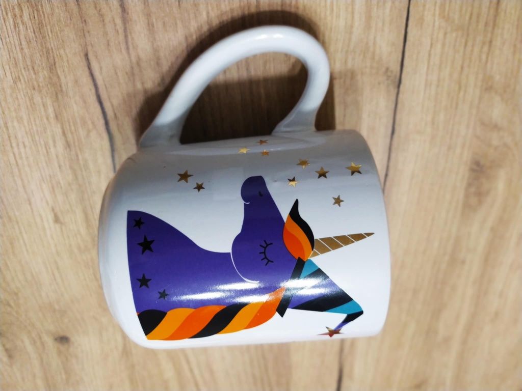 Kubek ceramiczny z motywem jednorożca
