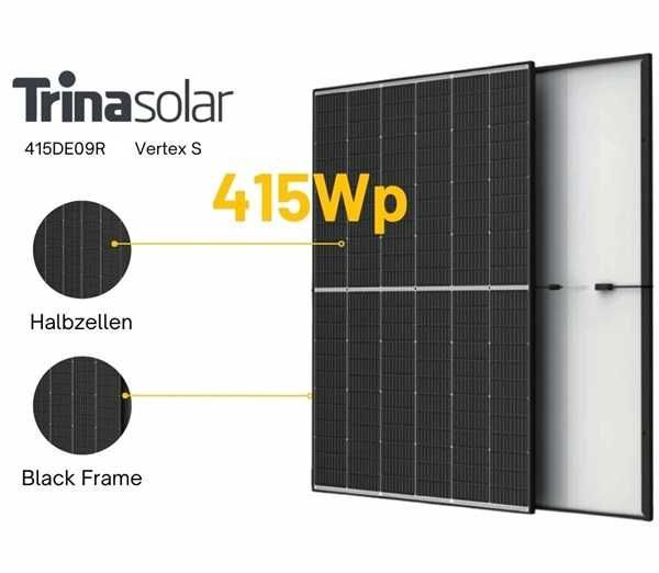 Cонячна панель Trina Solar TSM-415 DE09R.05, 415 Вт , Black Frame