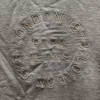 Pepe jeans bluza szara z haftem S