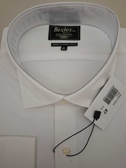 Camisa nova algodão branco Bexley 47