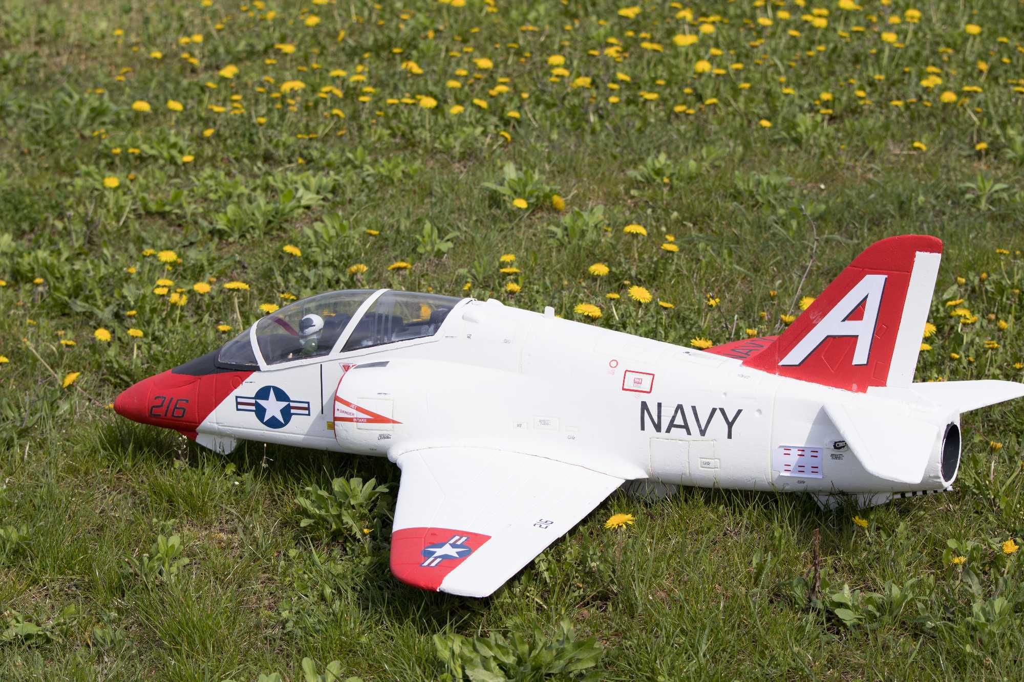 Samolot RC Model FLYFLY Hobby Hawk 90mm jako T45 Goshawk